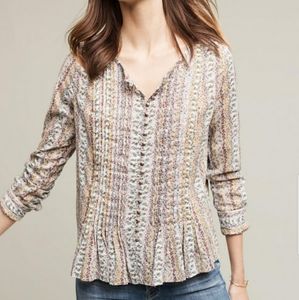 Maeve Anthropologie gelise top floral print